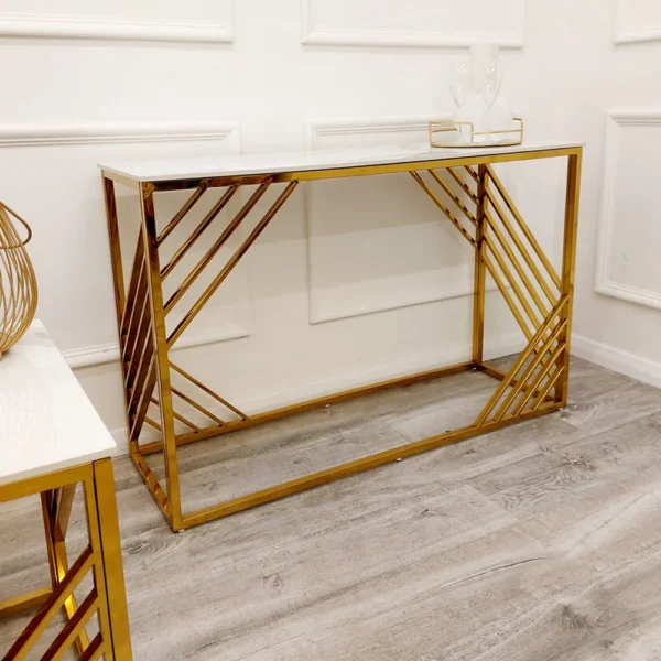 Azure Gold Console Table