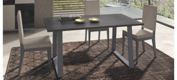 Status Kali Day Taupe Italian 6 Seater Extending Dining Table - 190cm