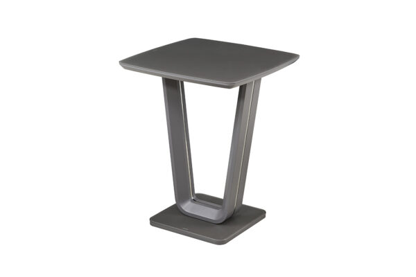 Vida Living Lazzaro Graphite Grey Matt Bar Table - Image 2