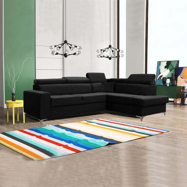 Gloss Corner Sofa/Sofa Bed