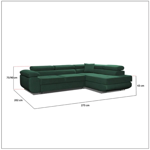 LIDO Corner Sofa Bed - Image 8