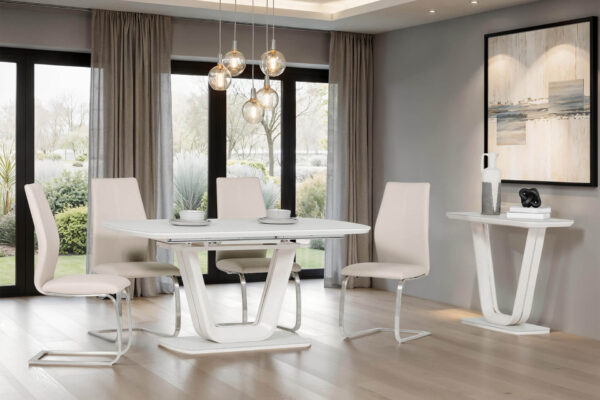 Vida Living Lazzaro Matt Extending Dining Table - Image 2