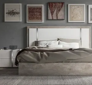 Status Treviso Night Grey Italian Bed