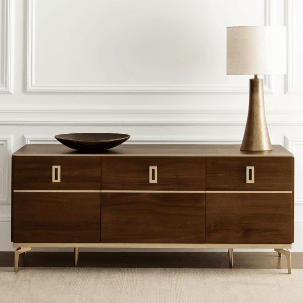 Status Eva Day Walnut Brown Italian 3 Door TV Unit