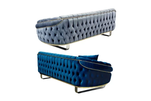 Camdon 3+2 Plush Velvet Sofa Set - Image 5