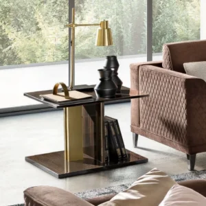 Modum Volare Walnut Italian Lamp Table