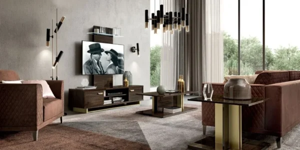 Volare Walnut Italian Coffee Table - Image 2