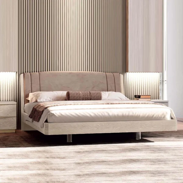 Denali Sand Birch Scarlet Italian Trendy Bed