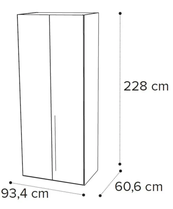 Denali Sand Birch Italian Wardrobe - Image 2