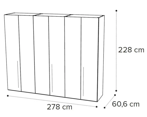 Denali Sand Birch Italian Wardrobe - Image 6