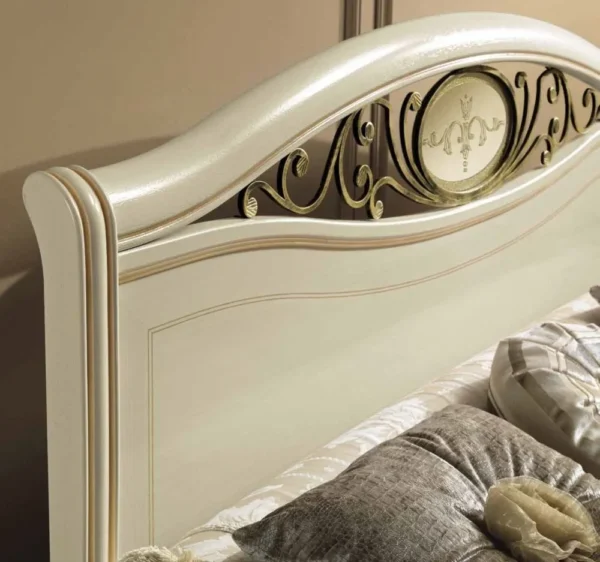 Siena Ivory Italian Ferro Bed - Image 2