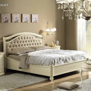 Siena Ivory Italian Capitonne Bed