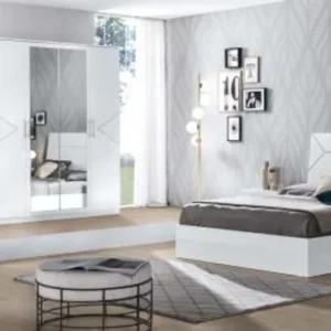 Elegance White-Silver Bedroom