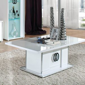H2O Design Athen White Italian Coffee Table