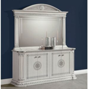 H2O Design Aurora Birch White Silver Italian Buffet