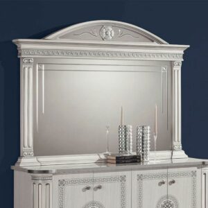 H2O Design Aurora Birch White Silver Italian Mirror