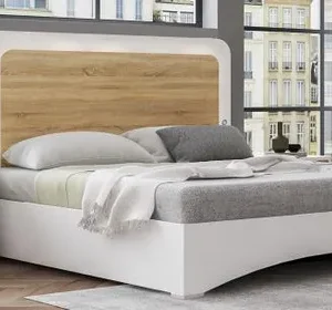 Dalia Light Oak Italian Bed - Sizes Available