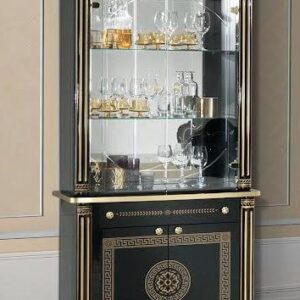 H2O Design Aurora Black-Gold 2 Door Cabinet