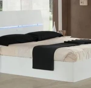Simona White Italian Bed - Sizes Available