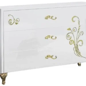 Sofia White Italian 3 Drawer Dresser