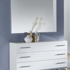 Elegance White Italian 3 Drawer Dresser