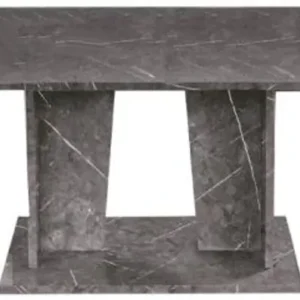 Vittoria Grey Italian 6-8 Seater Extending Pedestal Dining Table