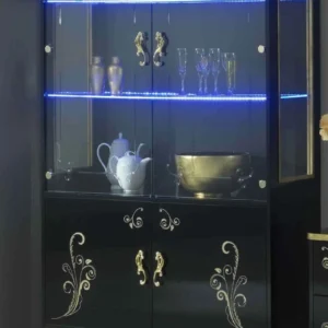 Sofia Black&Gold 2 Door Vitrine