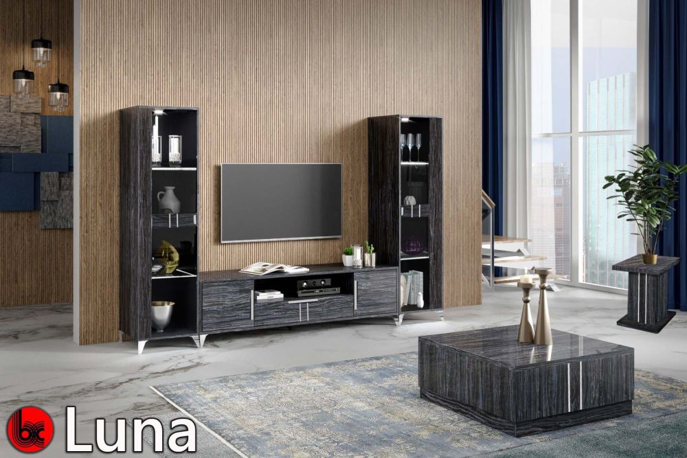 Luna Dark Grey Tv Stand - Image 2