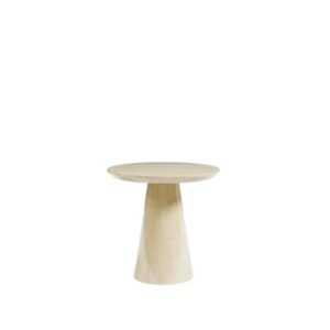 Cannes Beige Marble Round Side Table