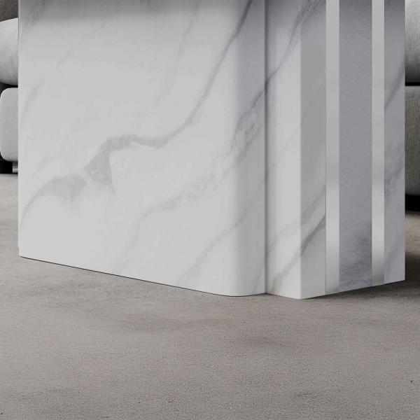 Valente White Marble Coffee Table - Image 3