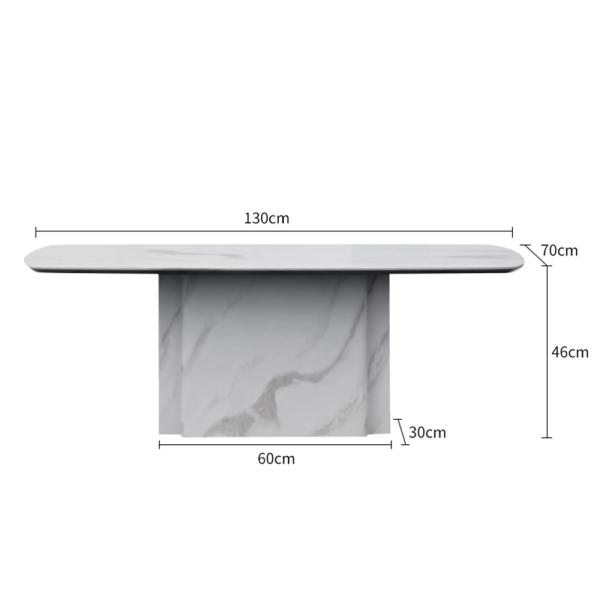 Valente White Marble Coffee Table - Image 4