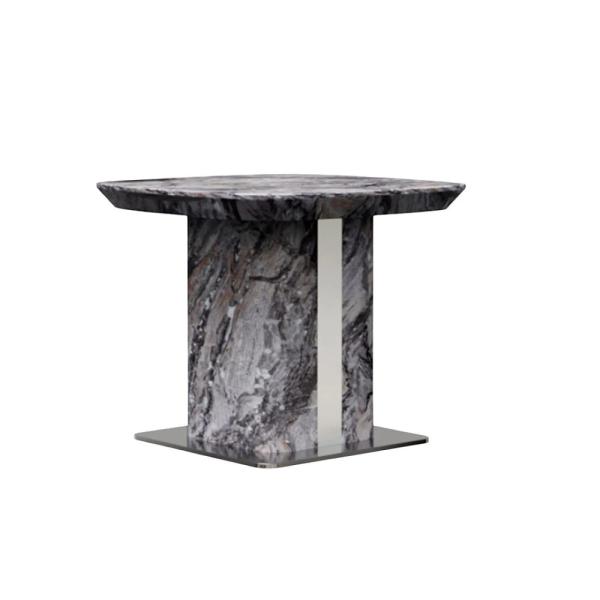 Ravello Grey Marble Side Table - Image 3