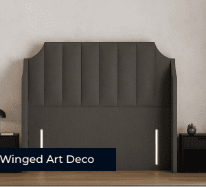 Winged Art Deco Headboard
