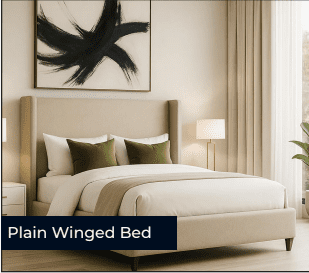Plain Winged Bed Frame
