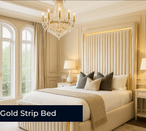 Gold Strip Bed Frame