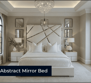 Abstract Mirror Bed Frame