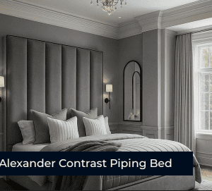 Alexander Contrast Piping Bed Frame