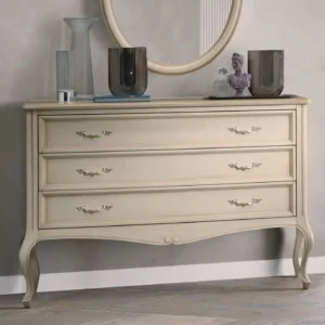 Verdi Italian Ivory 3 Drawer French Style Chest