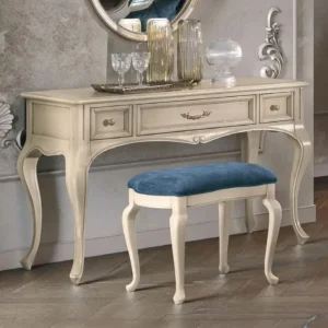 Verdi Italian Ivory 3 Drawer French Style Dressing Table