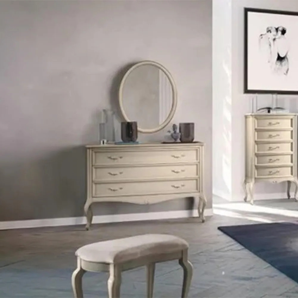 Verdi Italian Ivory 3 Drawer French Style Chest - Image 2