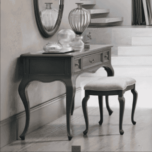Verdi Italian Grey 3 Drawer French Style Dressing Table